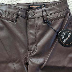 Dollhouse  Vegan Leather Wide leg Pant 3/4 - NWT